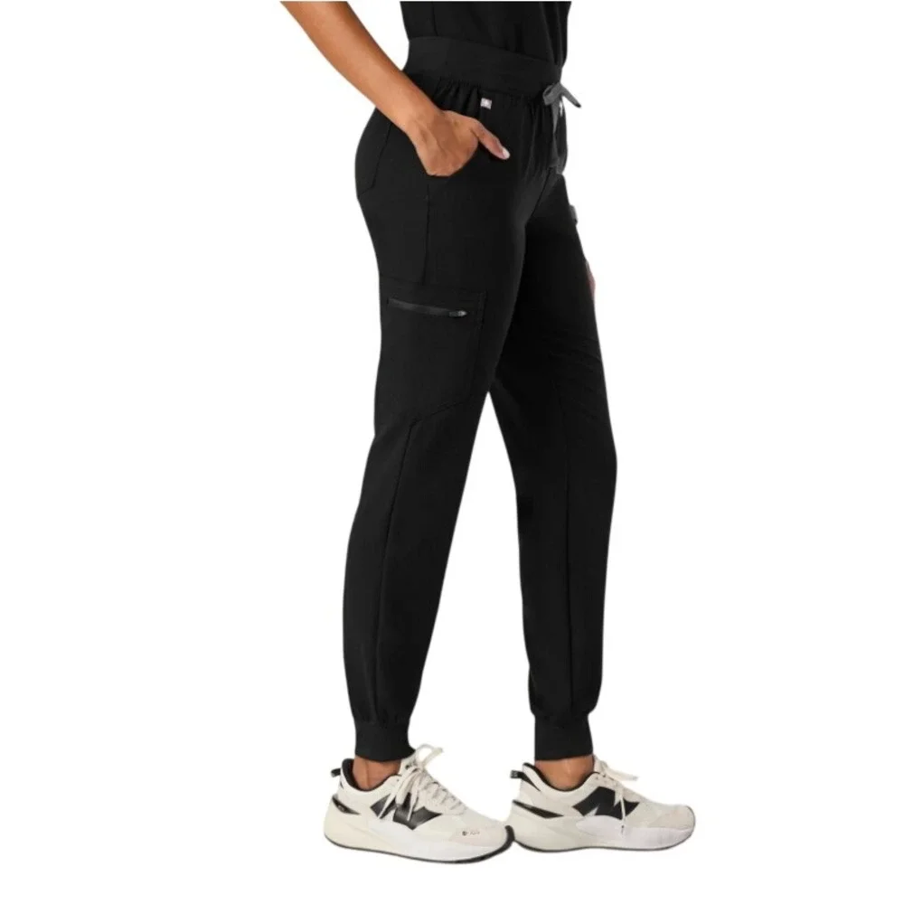 FIGS Zamora Jogger Scrub Pants Mens Black‎ Cargo Medical Uniform Size Small Tall
